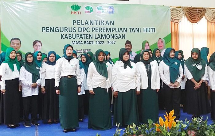 Lantik Pengurus DPC Pertani HKTI Lamongan, Ning Lia Harap Mampu Kolaborasi dengan Pemda Setempat