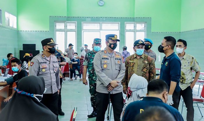 Cegah Peredaran Covid-19, ​Polres Kediri Terus Genjot Vaksinasi