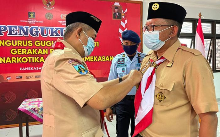 Pengurus Gugus Depan 1601 Gerakan Pramuka Lapas Narkotika Kelas IIA Pamekasan Resmi Dikukuhkan