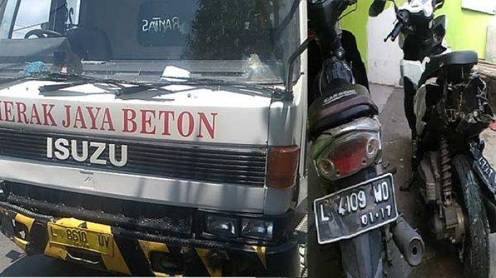 Kecelakaan di Karangpilang Surabaya, Truk Semen Seruduk 4 Motor