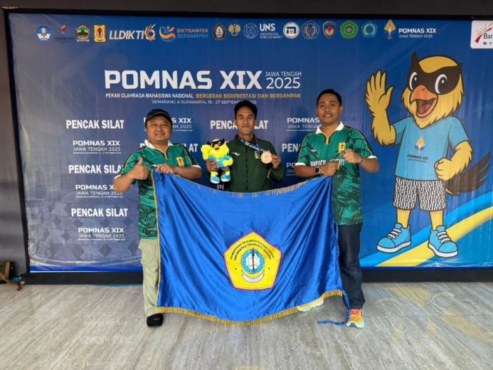 Mahasiswa FKIP UTM Raih Medali Perunggu POMNAS 2025 di Cabor Pencak Silat
