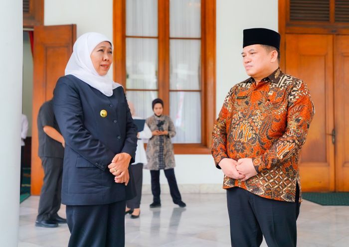 Gubernur Khofifah Bahas Strategi Penyelesaian Masalah Pertanahan bersama Kepala BPN Jatim