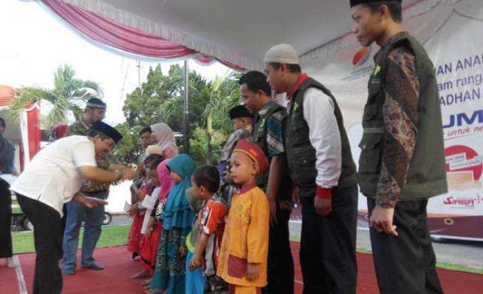 Ratusan Anak Yatim Bukber dan Terima Santunan Bersama Lazisnu Jombang