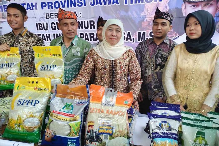 Gubernur Khofifah Pastikan Pasokan Beras di Jawa Timur Tetap Aman