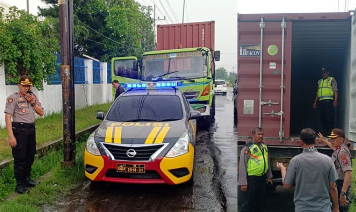 Truk Kontainer Angkut Lampu Philips yang Dilaporkan Hilang Ditemukan Tanpa Muatan