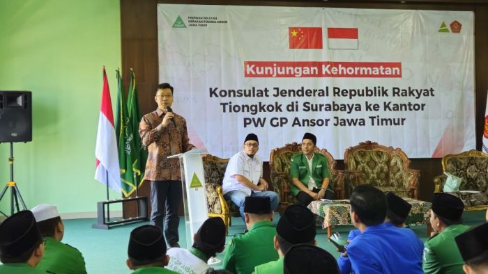 Ansor Jatim Terima Kunjungan Konjen Tiongkok, Bahas Peluang Investasi dan Kerja Sama