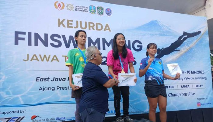 POSSI Kota Batu Raih 19 Medali di Kejurda Finswimming Jatim 2026