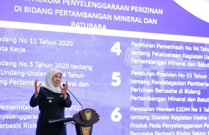 Gubernur Khofifah Ajak Jajaran Strategis untuk Bersinergi dalam Pengelolaan Pertambangan