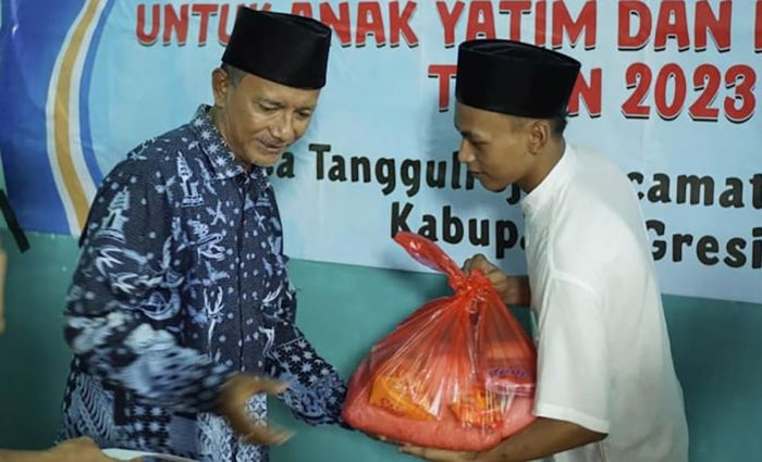 Ramadhan 1444 H, Pemdes Tanggulrejo Gresik Bantu Anak Yatim dan Dhuafa