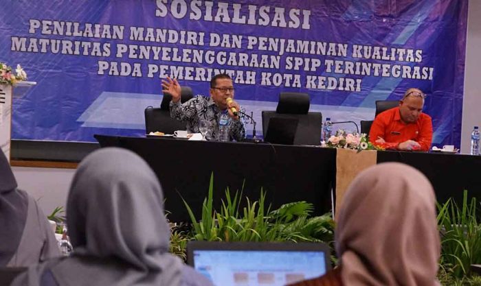 Arahan Pj Wali Kota Kediri di Sosialisasi Penilaian Mandiri dan Penyelenggaraan SPIP Terintegrasi Arahan Pj Wali Kota Kediri di Sosialisasi Penilaian Mandiri dan Penyelenggaraan SPIP Terintegrasi