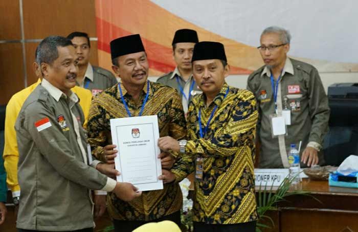 Pasangan Nyono-Subaidi Resmi Mendaftar di KPU Jombang