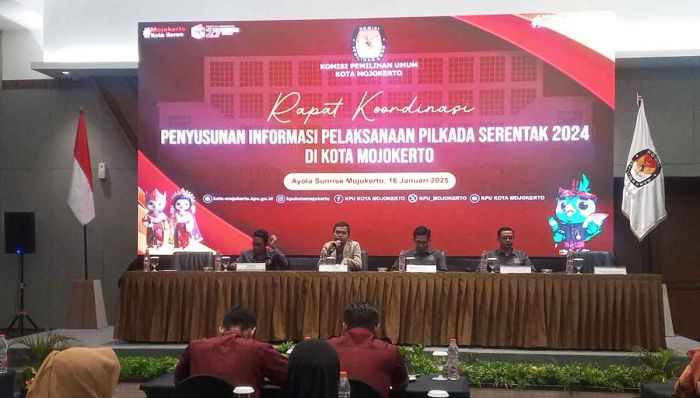 Bahas Evaluasi Kinerja, KPU Kota Mojokerto Gelar Rakor Bahas Evaluasi Kinerja, KPU Kota Mojokerto Gelar Rakor