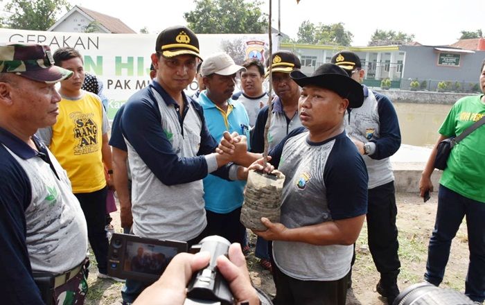 ​Kapolresta Sidoarjo Dukung Gerakan Hijau yang Dipelopori Seorang Disabilitas