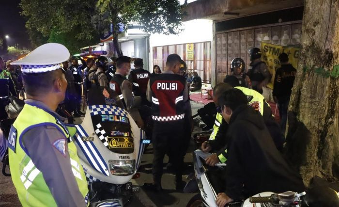 Polres Jombang Jaring Puluhan Motor Berknalpot Brong