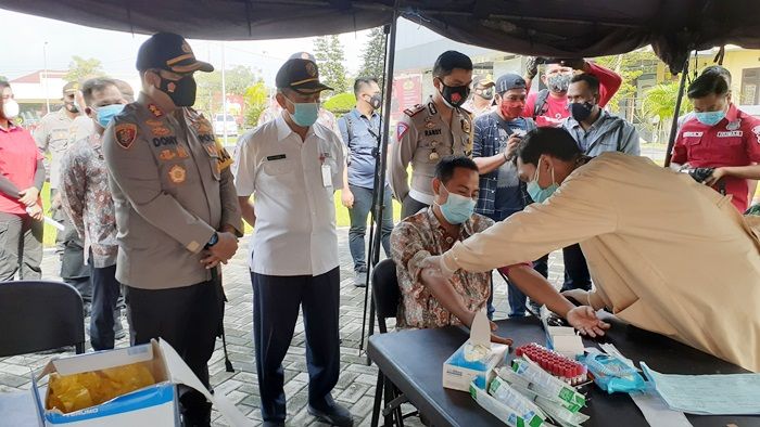 Percepat Penyembuhan Pasien Corona, Polres Mojokerto Gelar Donor Plasma Konvalesen