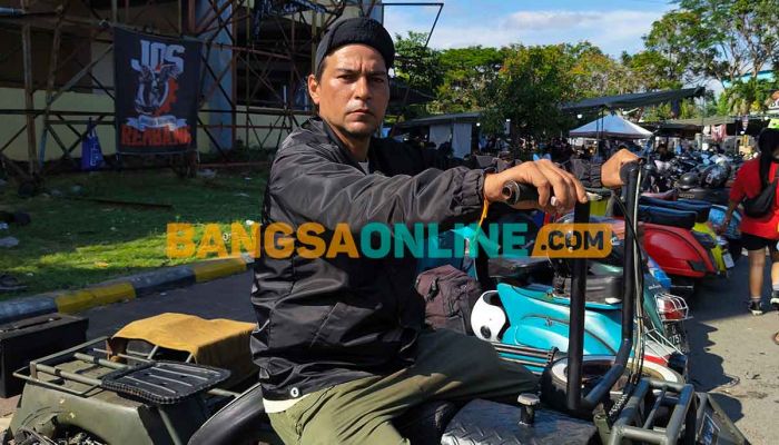 Scooterist Asal Thailand ini Kagum dengan Kemeriahan Kediri Scooter Festival ke-8