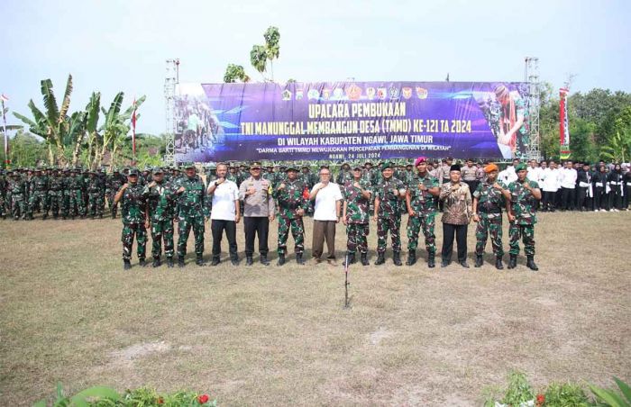 TMMD ke-121 Ngawi Resmi Dibuka TMMD ke-121 Ngawi Resmi Dibuka