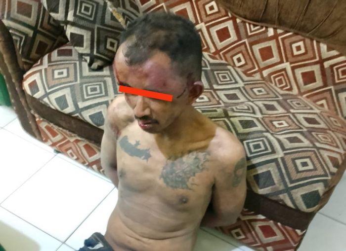 Gagal Curi Motor di Minimarket, Residivis Babak Belur Dihajar Warga Candi Sidoarjo