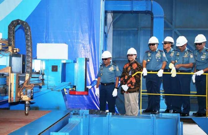 Pangarmatim Hadiri Acara First Steel Cutting Kapal LPD di PT. PAL Indonesia