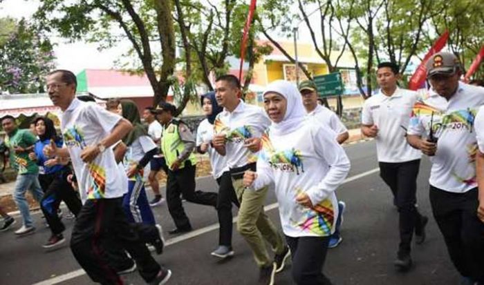 ​Berangkatkan Jatim KIP Run 2019 di Magetan, Gubernur Khofifah Ajak Warga Jatim Seger