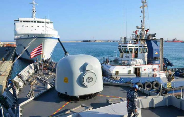 KRI Bung Tomo-357 Bertolak dari Cyprus KRI Bung Tomo-357 Bertolak dari Cyprus