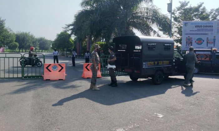 Cegah Penyebaran Covid-19, Dishub Tutup Jalan di Kawasan Simpang Lima Gumul