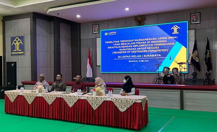 Susun Naskah Akademik RUU TSP, Kanwil Kemenkumham Jatim dan Ditjen AHU Survei ke Lapas Surabaya Susun Naskah Akademik RUU TSP, Kanwil Kemenkumham Jatim dan Ditjen AHU Survei ke Lapas Surabaya