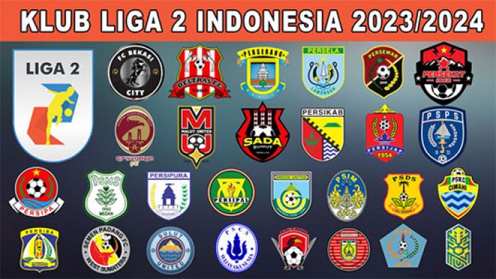 28 Tim Peserta Liga 2 Indonesia 2023-2024