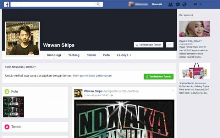 Wawan Sempat Curhat di Facebook Sebelum Bunuh Diri, Ini Isi Statusnya