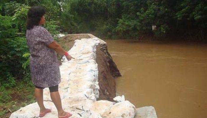 Baru Dibangun, Plengsengan di Desa Banaran Nganjuk Sudah Ambrol