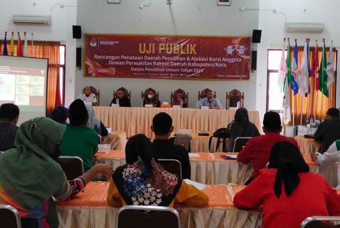 Uji Publik Rancangan Penataan Dapil Pemilu 2024, KPU Tuban Sodorkan 3 Skema