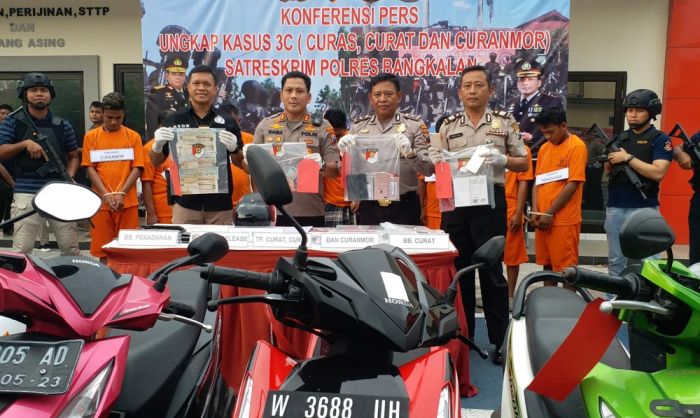 Seminggu, Polres Bangkalan Amankan 10 Tersangka Kejahatan 3C