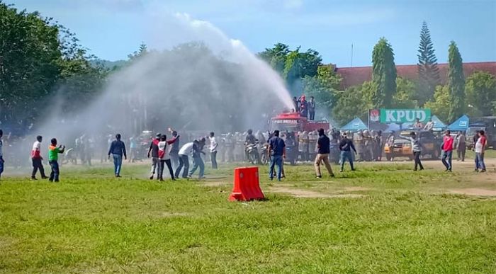 Polres Pacitan Gelar Gladi Pengamanan Pemilu Polres Pacitan Gelar Gladi Pengamanan Pemilu