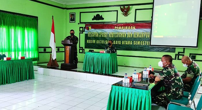 ​Kasiter Kasrem 084/BJ Beri Pembekalan di Kodim Surabaya Utara