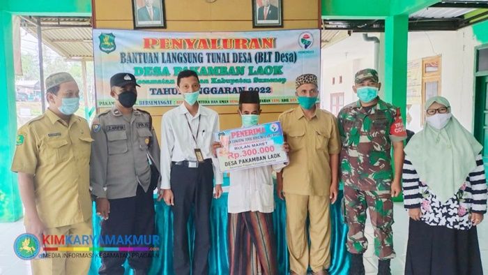 Sebanyak ​98 KPM Desa Pakamban Sumenep Terima BLT Tiga Bulan Sekaligus