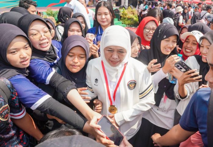 Jatim Sportiv Festival Haornas 2025 Pecahkan Rekor MURI, Gubernur Khofifah: Olahraga Kuatkan Kita