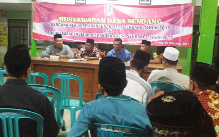 Pemdes Sendang Sosialisasikan Mekanisme Pengisian Perangkat Desa