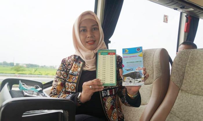 Launching Angkutan Pemandu Moda, Ning Ita Jajal Bus Bandara Launching Angkutan Pemandu Moda, Ning Ita Jajal Bus Bandara