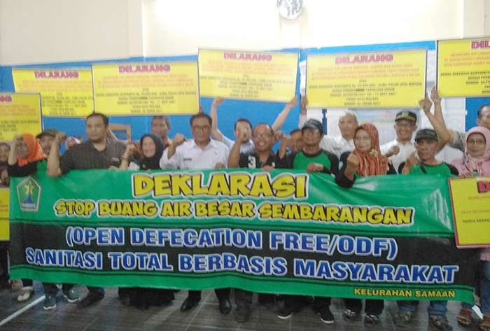 Warga Samaan Deklarasikan Stop Buang Air Besar dan Sampah Sembarangan Warga Samaan Deklarasikan Stop Buang Air Besar dan Sampah Sembarangan