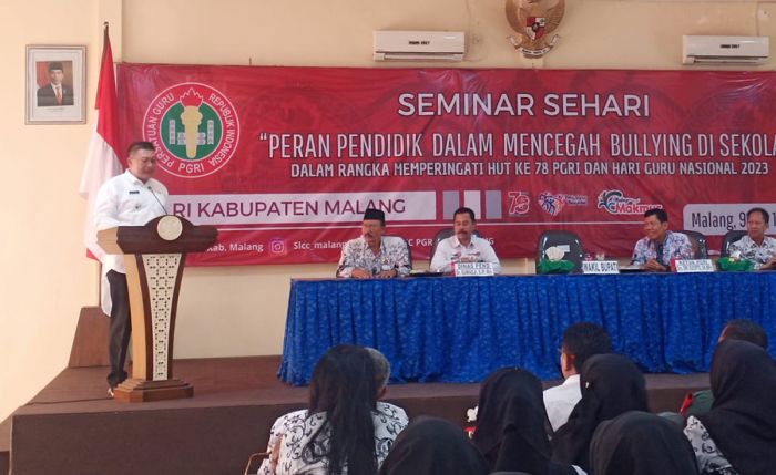 Cegah Bullying di Sekolah, PGRI Kabupaten Malang Gelar Seminar