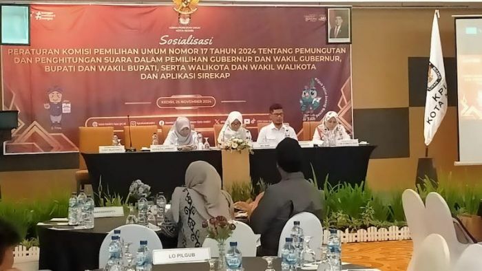 KPU Kota Kediri Gelar Sosialisasi Peraturan KPU Nomor 17 Tahun 2024 KPU Kota Kediri Gelar Sosialisasi Peraturan KPU Nomor 17 Tahun 2024