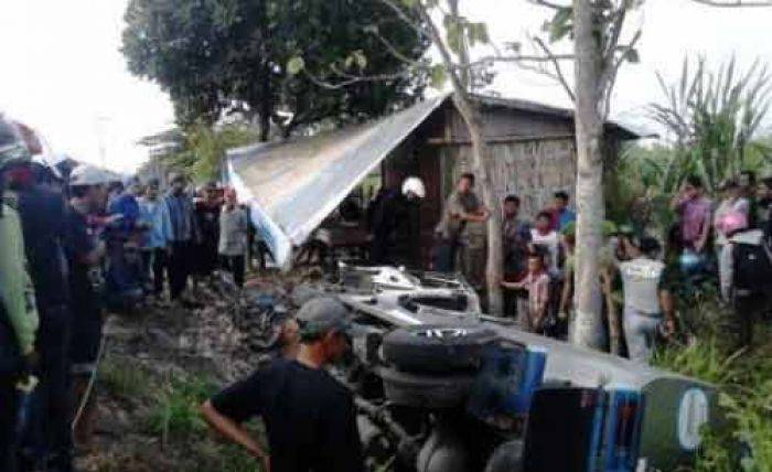 Kecelakaan di Segunung Mojokerto, Truk Tangki Tabrak Motor, 1 Tewas Terjepit