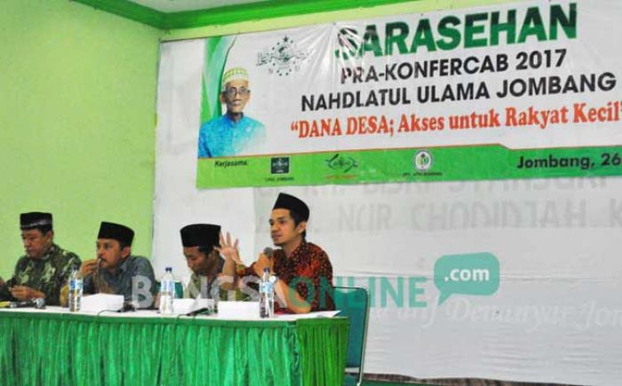 Sarasehan Dana Desa Jelang Konfercab NU Jombang, Kritisi Perbup DD, Masyarakat Diminta Pro-Aktif