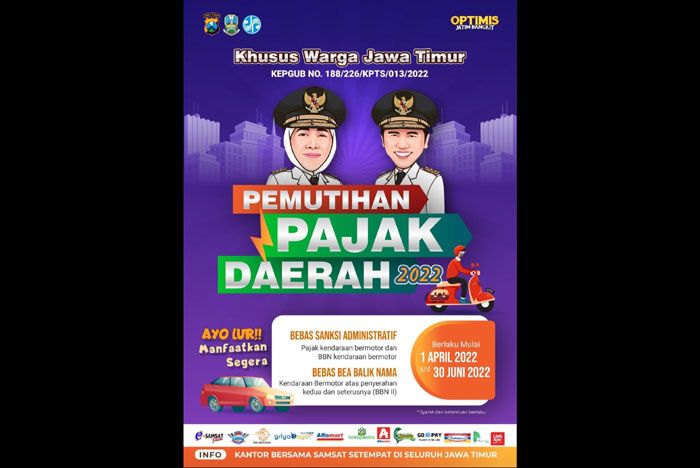 Sambut Ramadan, Gubernur Khofifah Kembali Berlakukan Pemutihan Pajak Kendaraan Bermotor Sambut Ramadan, Gubernur Khofifah Kembali Berlakukan Pemutihan Pajak Kendaraan Bermotor
