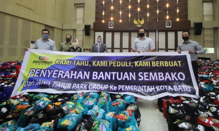 JTP Group Serahkan 7.000 Paket Sembako ke Pemkot Batu