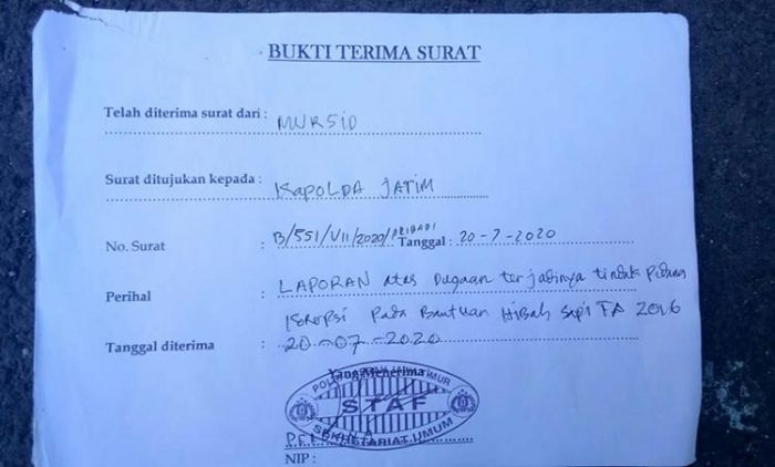 Diduga Korupsi Dana Hibah Sapi, Pemuda Desa Tarogan Laporkan Poktan Surya Jaya ke Polda Jatim Diduga Korupsi Dana Hibah Sapi, Pemuda Desa Tarogan Laporkan Poktan Surya Jaya ke Polda Jatim