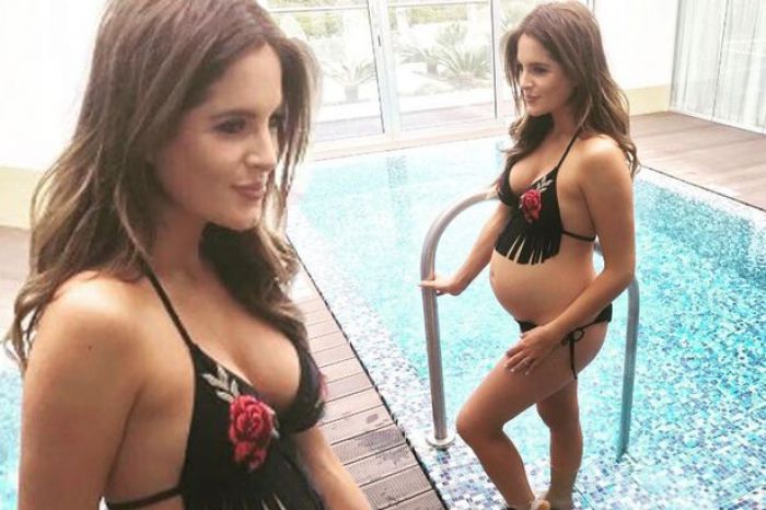 Hamil Besar, Eh... Artis Binky Felstead Malah foto Swimsuit