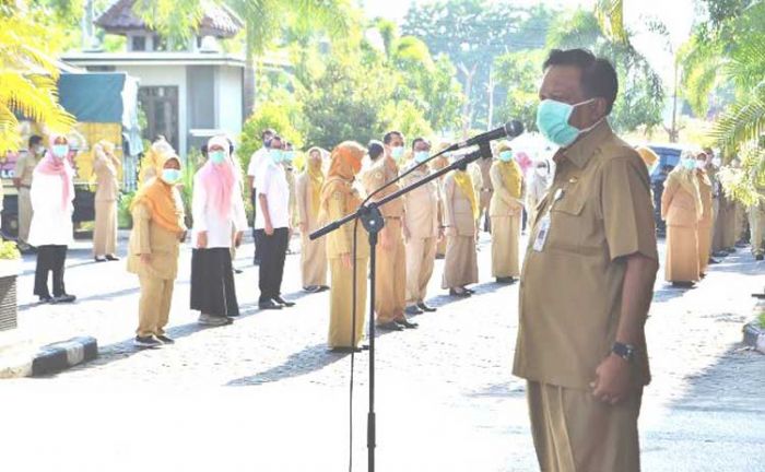 Bupati Sambari Minta Dinkes Jadi Contoh Penerapan Prokes Covid-19