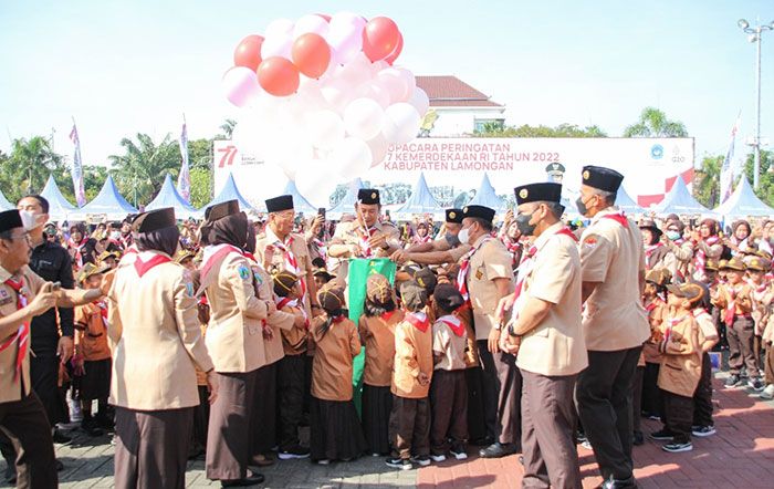 Berikut Pesan Bupati Lamongan saat ​Launching Pramuka Pra-Siaga