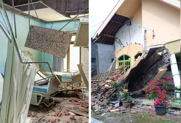 Tiga Kamar RSUD Mardi Waluyo Blitar Terdampak Gempa, Pasien Dievakuasi Tiga Kamar RSUD Mardi Waluyo Blitar Terdampak Gempa, Pasien Dievakuasi